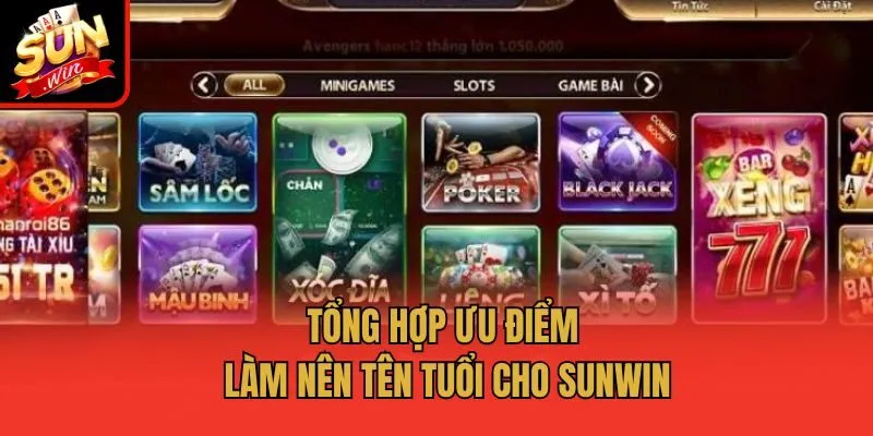 Tổng hợp ưu điểm làm nên tên tuổi cho Sunwin